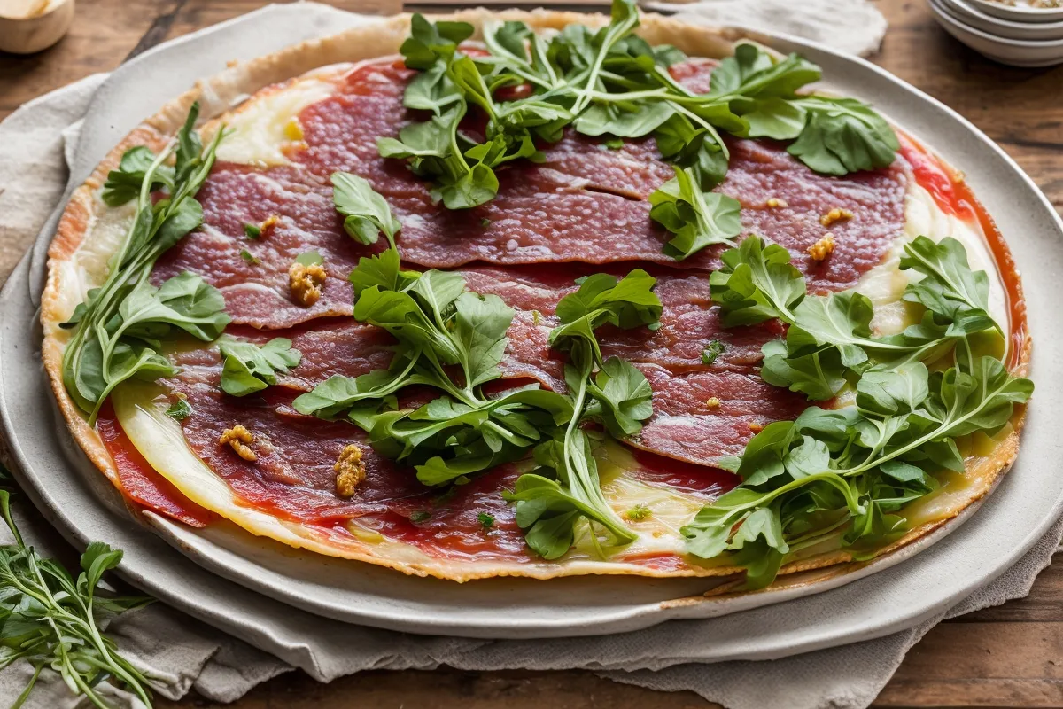Recette carpaccio de boeuf au parmesan et roquette