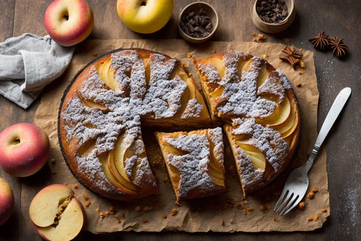 Recette gateau moelleux aux pommes et a la cannelle sans beurre