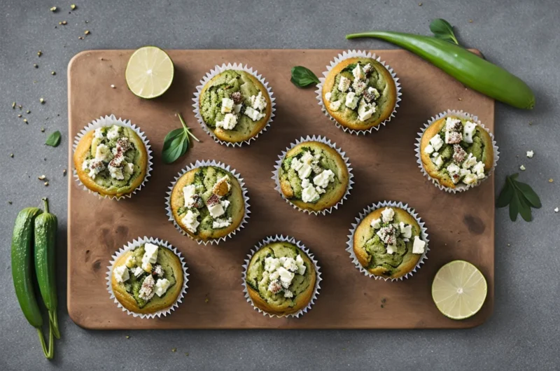 Recette muffins sales aux courgettes feta et herbes fraiches