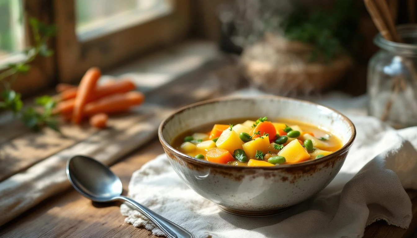 Soupe de légumes de grand-mère